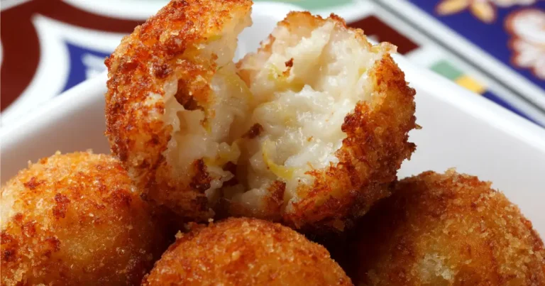 Bolinho de arroz com presunto e queijo na airfryer