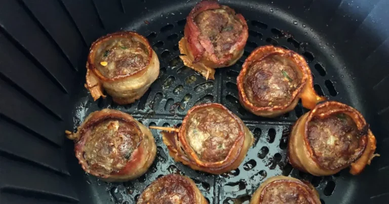 Medalhão de carne moída com bacon na Airflayer