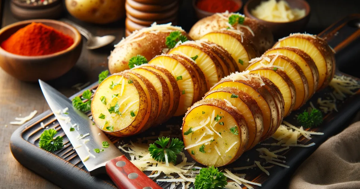  Batatas com crosta de parmesão