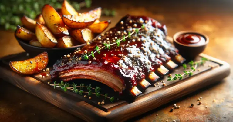 Costelinha suína agridoce na air fryer