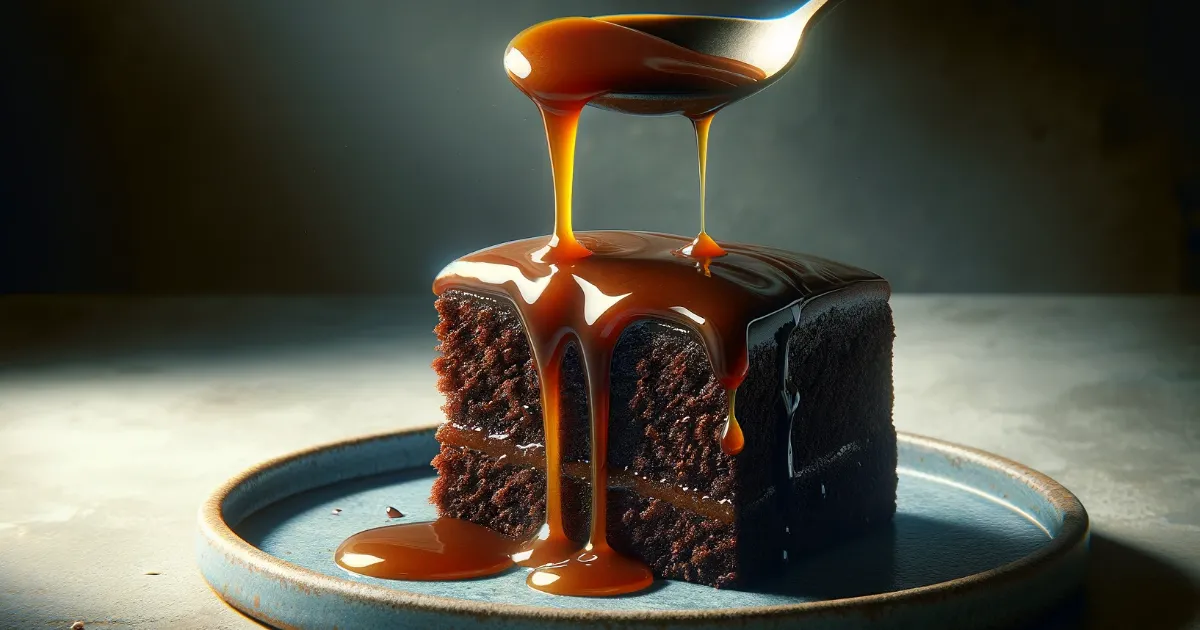 Descubra como fazer um bolo de chocolate molhadinho com uma irresistível calda de caramelo. Confira...