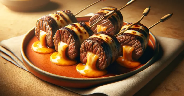 Enroladinho de Picanha com queijo coalho na Air Fryer