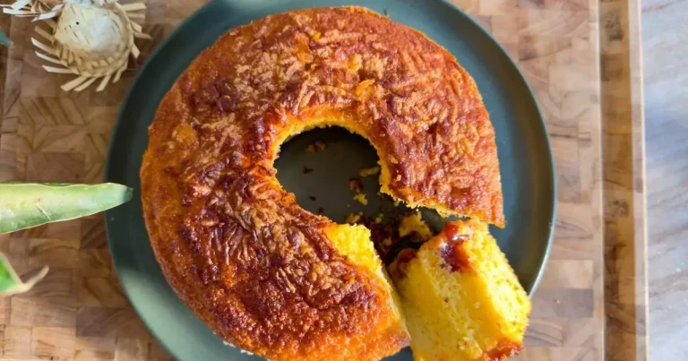 Bolo de milho com goiabada