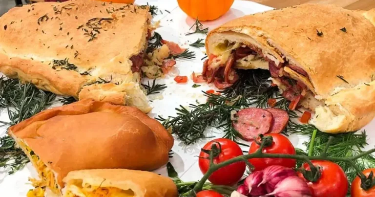 Foto da receita de Calzone de calabresa com queijo coalho e muçarela
