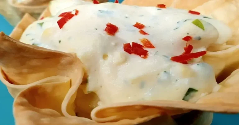 Foto da receita de Cestinha de salada de ovos