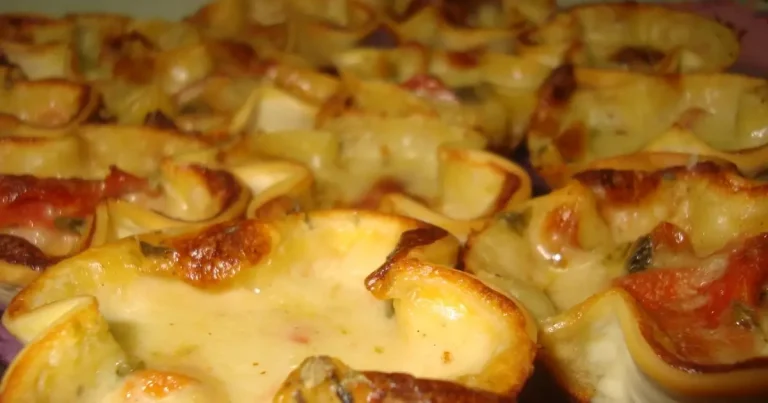 Foto da receita de entradinhas de gorgonzola com tomate seco