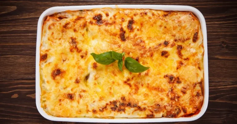 Foto da receita de Lasanha com massa de pastel