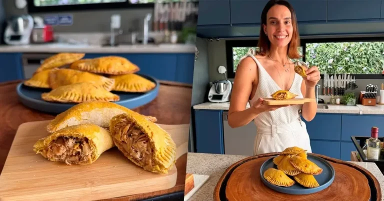 Pastel Assado com Recheio de Frango