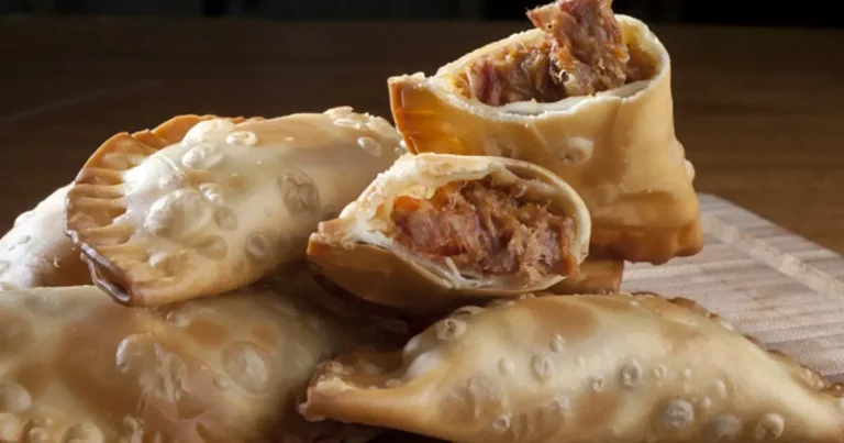 Foto da receita de Pastel de carne-seca com abóbora e cream cheese
