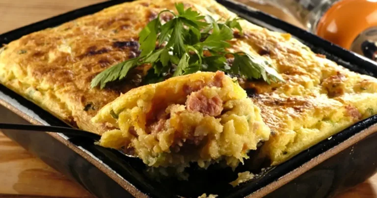 Foto da receita de pastelao de mandioca