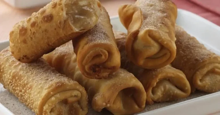 Foto da receita de Rolinhos primavera de banana