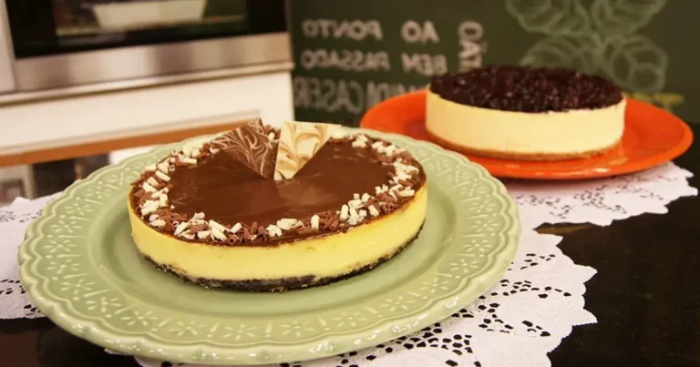Foto da receita de Double Cheesecake