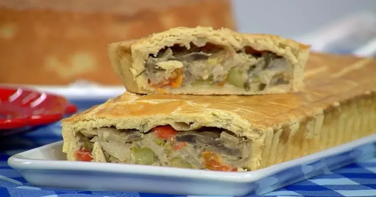 Foto da receita de Torta de Aspargos, Cogumelos Paris e Tomate Sweet Grape