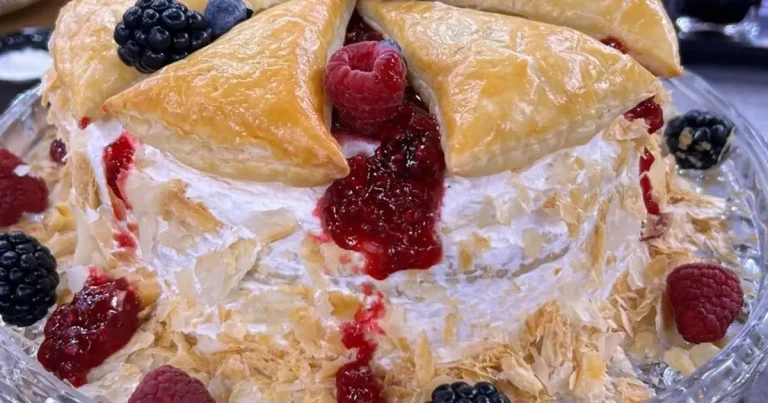 Foto da receita de Torta Napoleão com geleia de framboesa