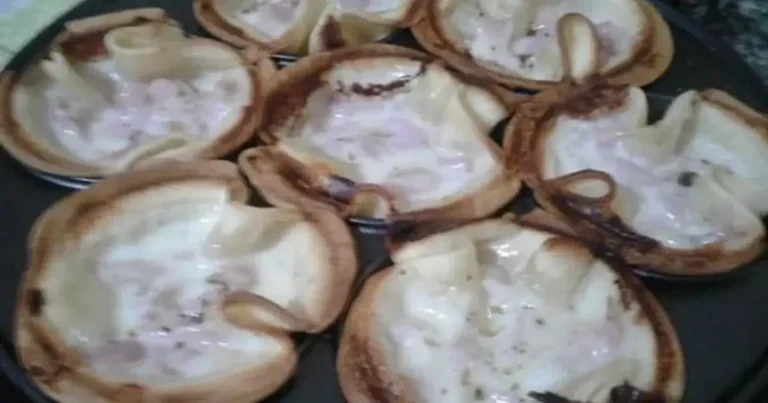 Foto da receita de Trouxinhas de presunto e queijo