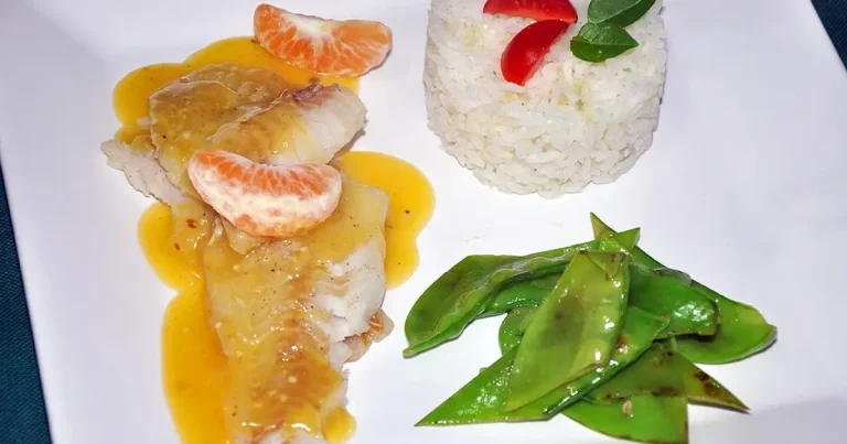 Foto da receita de Filé de Merluza ao Molho de Tangerina