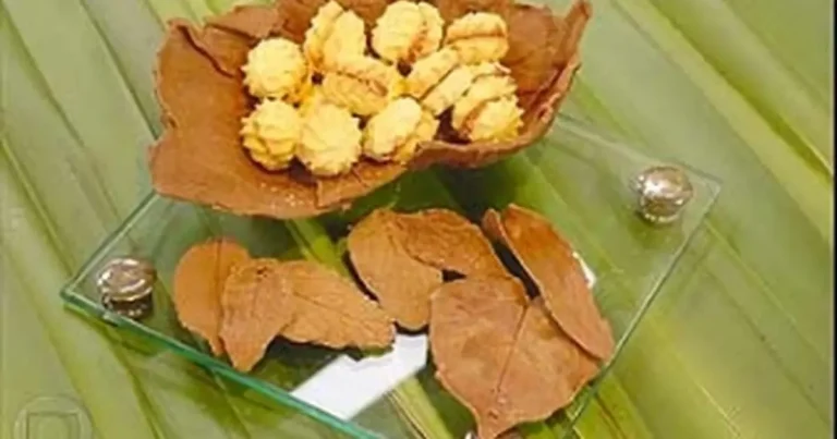 Foto da receita de Folhas de Chocolate