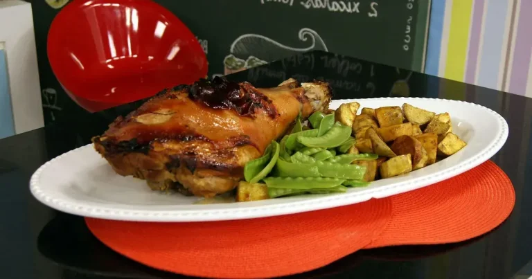 Foto da receita de Pernil Assado de Batata Doce, Melado e Gengibre