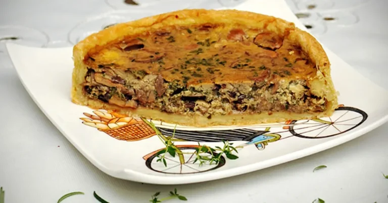 Foto da receita de Quiche de Cogumelos