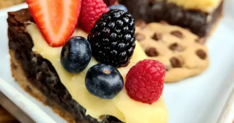 Foto da receita de Torta brownie com cookies