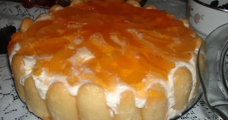 Foto da receita de Torta Champanhe de Pêssego