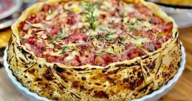 Foto da receita de Torta cremosa de linguiça