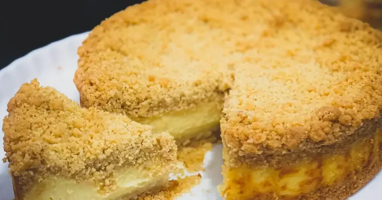 Foto da receita de Torta de cuca cremosa