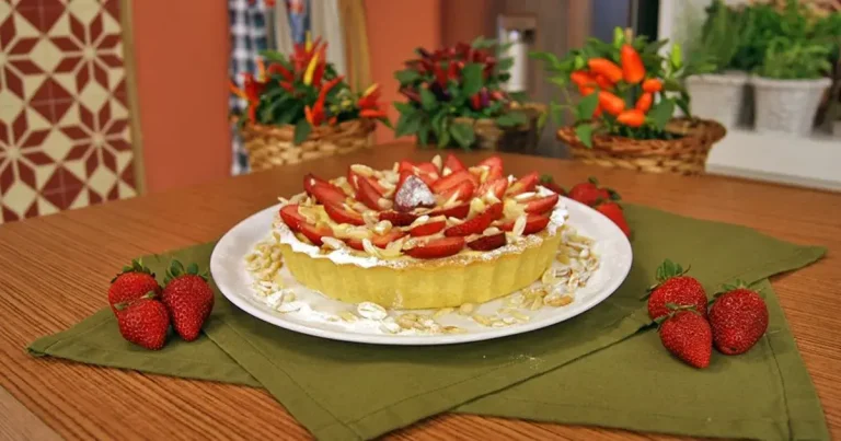 Foto da receita de Torta de Morango e Amêndoas