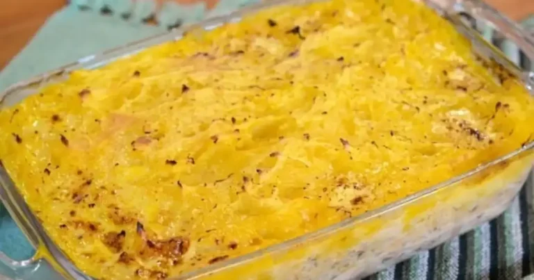 Foto da receita de Torta de peixe com mandioquinha gratinada