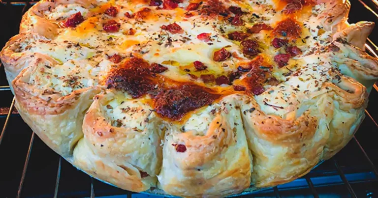 Foto da receita de Torta de queijo com bacon