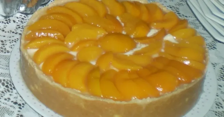 Foto da receita de Torta Delícia de Pêssego
