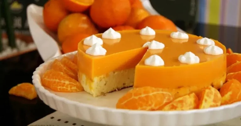 Foto da receita de Torta Diet de Ricota e Tangerina