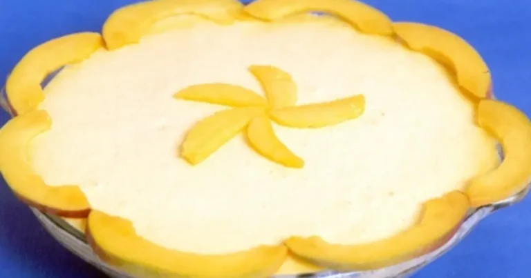 Foto da receita de torta gelada de manga