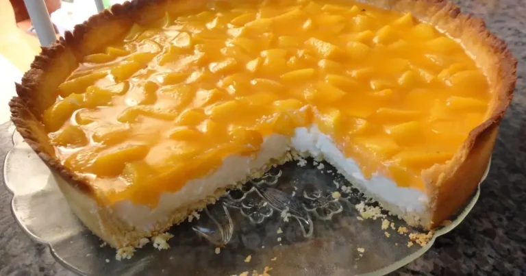 Foto da receita de Torta Gelada de Pêssego