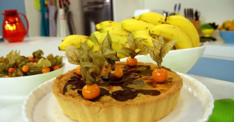 Foto da receita de Torta Mesclada de Chocolate com Banana