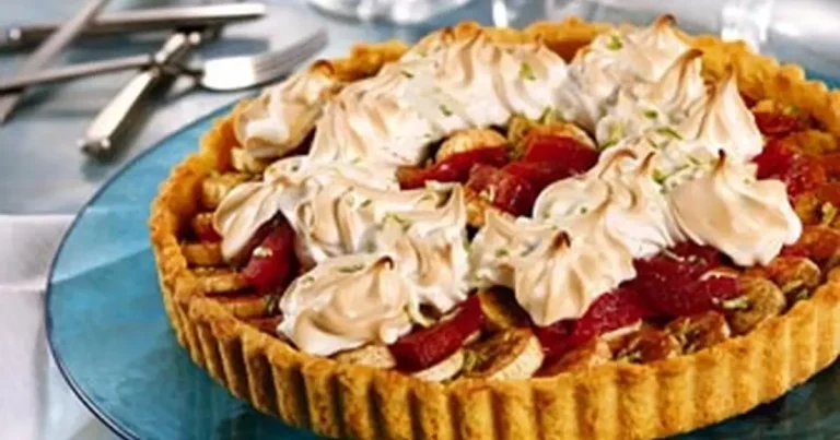 Foto da receita de Torta suspiro de banana