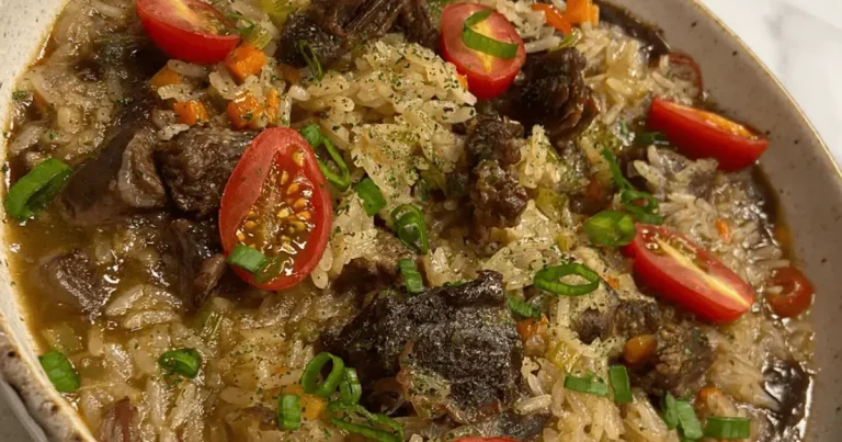 Foto da receita de Arroz caldoso com músculo