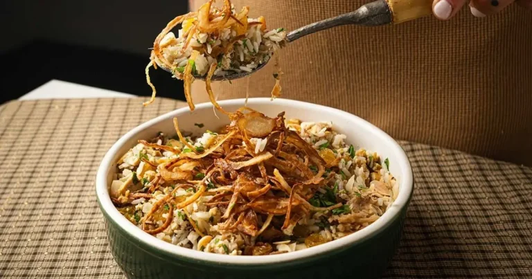 Foto da receita de Arroz de Natal com carne de jaca