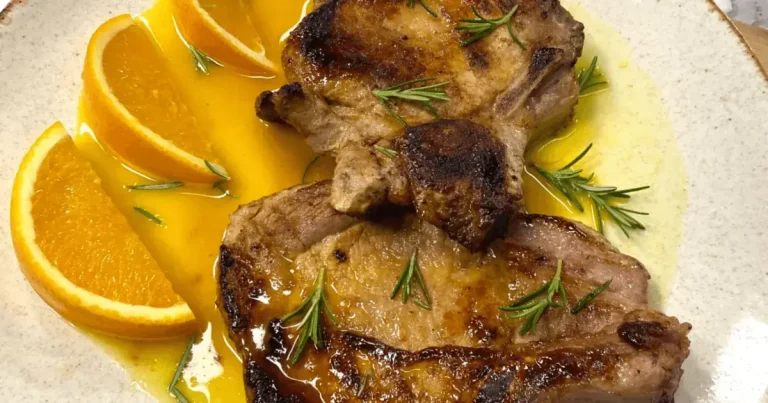 Foto da receita de Bisteca ao molho de laranja