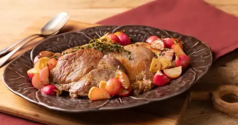 Foto da receita de Copa-lombo grelhada com rabanete e molho de limão