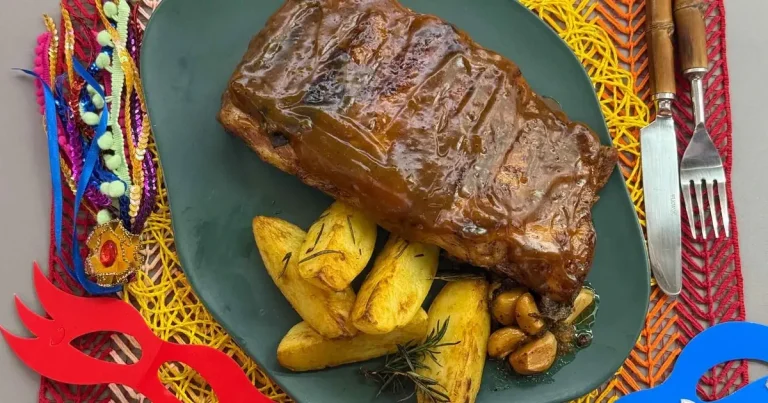 Foto da receita de Costelinha de porco com molho de laranja