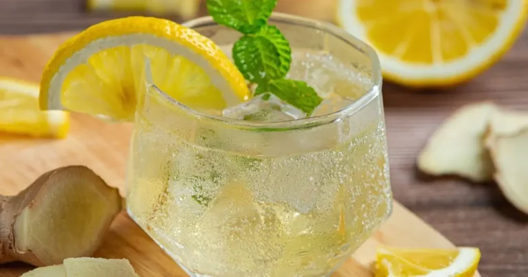 Foto da receita de Drink de limão com hortelã e gengibre sem álcool