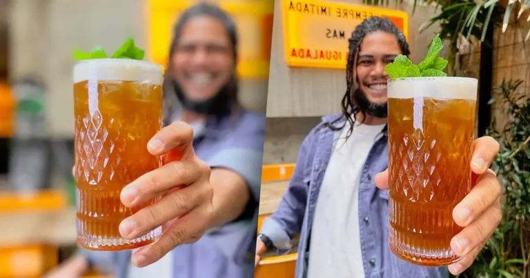 Foto da receita de Drink sem álcool com mate e limão