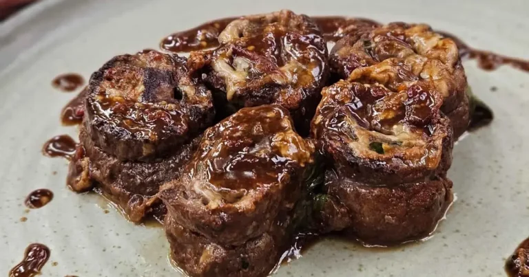 Foto da receita de Enroladinho de Carne com Parmesão e Rúcula