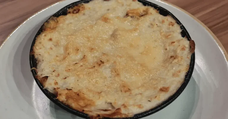 Foto da receita de Escondidinho de inhame com cogumelos e palmito-pupunha