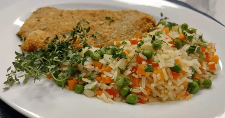 Foto da receita de Filé mignon à milanesa com arroz à grega