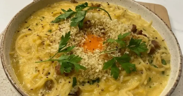 Foto da receita de Linguine à carbonara