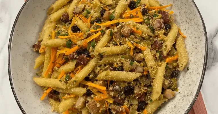 Foto da receita de Macarrão farofado