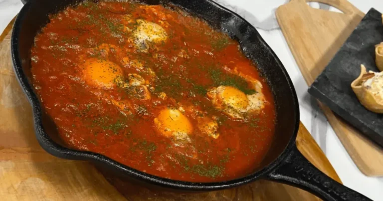 Foto da receita de Ovos com molho de tomate