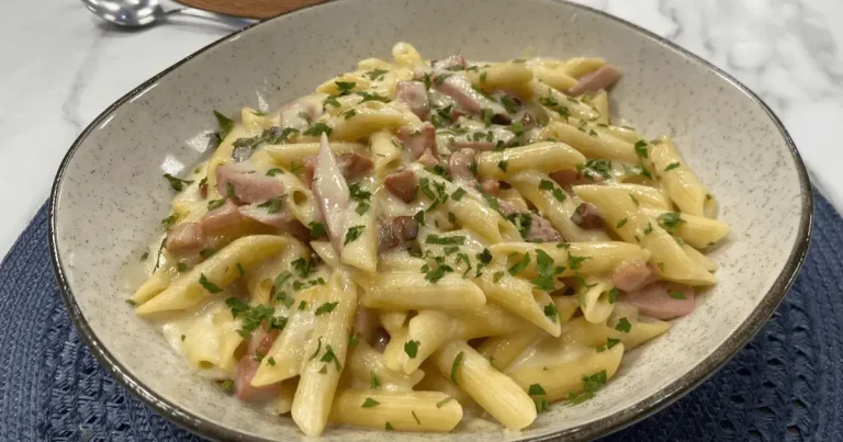 Foto da receita de Penne ao molho branco com tender